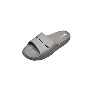 All in Motion Mens Archie Recovery Slide Sandals Gray Contoured Footbed Slip On